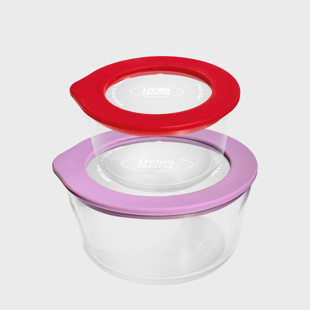 ROUND LOCK RED/LAVENDER