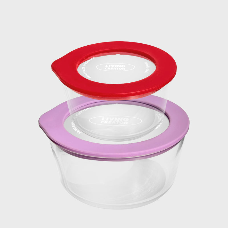 ROUND LOCK RED/LAVENDER