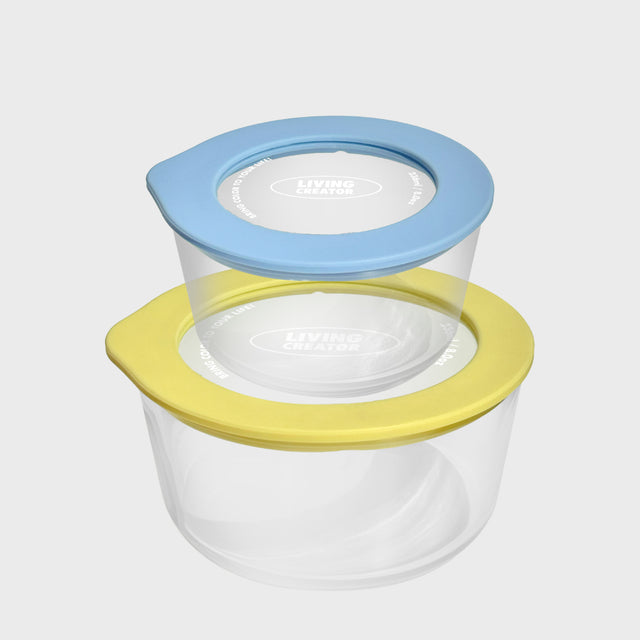 ROUND LOCK PASTEL BLUE/LEMON