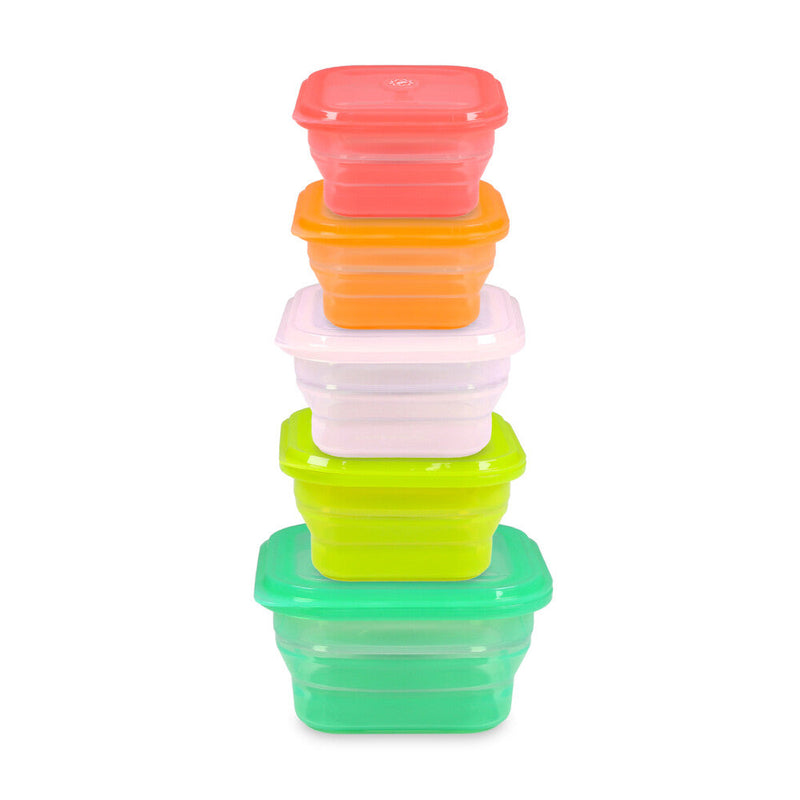 プッシュロック ミックスセット（400ml×2・600ml×2・900ml＋スチームトレイ）