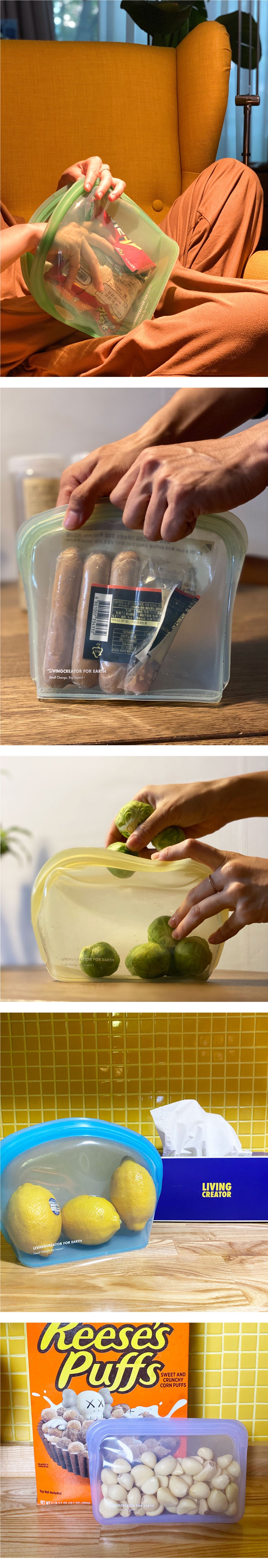 KEEPER BAG: Reusable Silicone Bags neutral – LIVING CREATOR JP