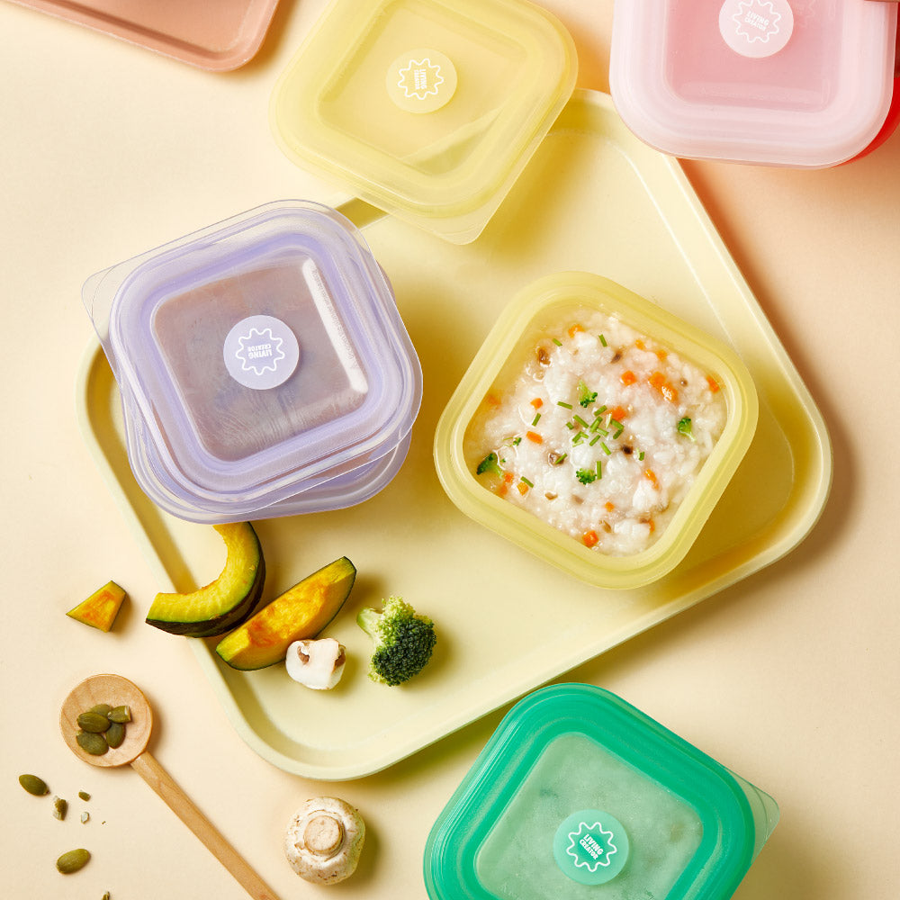 PUSH LOCK: Reusable Silicone Container vivid – LIVING CREATOR JP