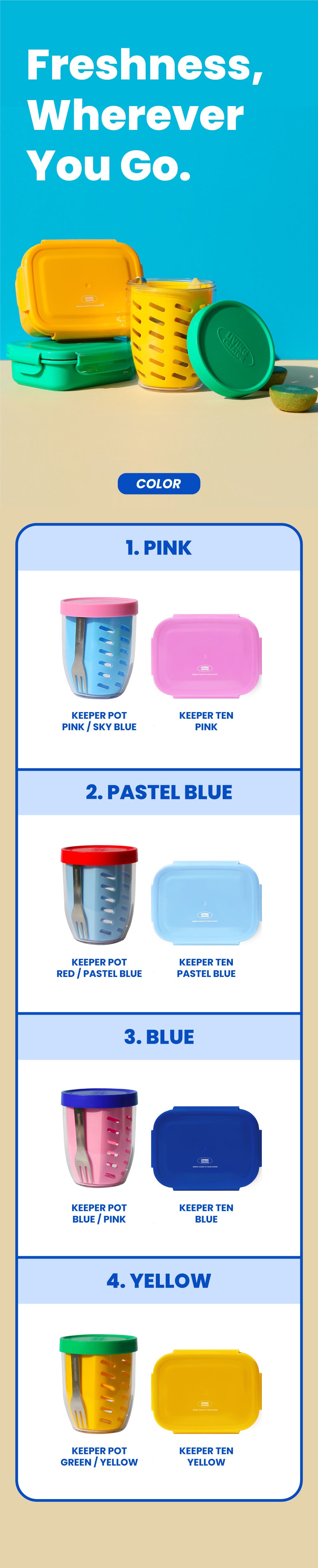 サラダ＆ランチセット KEEPER POT 600ml ＆ KEEPER TEN 480ml – LIVING