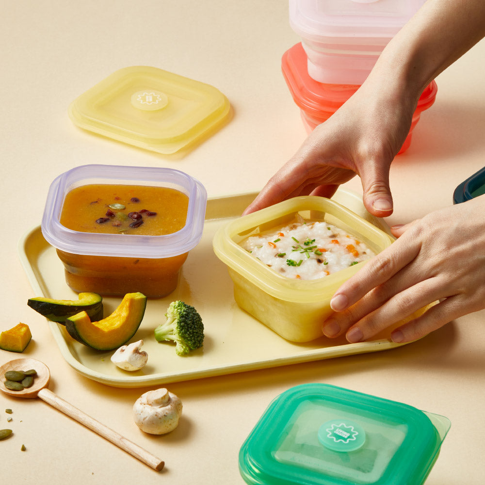 PUSH LOCK: Reusable Silicone Container vivid – LIVING CREATOR JP